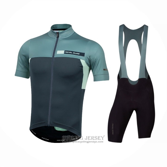 2021 Cycling Jersey Pearl Izumi Dark Green Short Sleeve And Bib Short